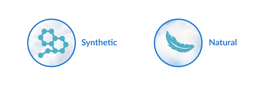 Synthetic vs. natural filling